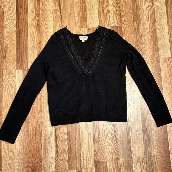 Sezane Sweaters - Sezane Black Abigael Wool Jumper Sweater S